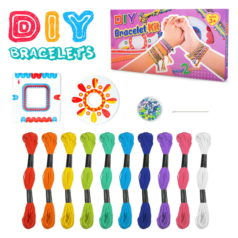 Dream Fun Friendship Bracelet Kit for 3-12 Year Old Girls DIY Create  Bracelet Making Kit for Kids Age 5-10, Birthday Gift Art and Crafts Toy  Charm Bracelets Bead Kit for Teen Age