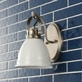 thumbnail image 6 of JONATHAN Y Phineas 7" 1-Light Adjustable Farmhouse Bohemian Iron LED Vanity Light, White/Nickel, 6 of 9
