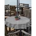 thumbnail image 2 of Outdoor Tablecloths with Umbrella Hole & Zipper, Vintage Gray Round Tablecloth 54 Inch, Country Farmhouse Abstract Minimalist Art Waterproof Table Cloth, Patio/Pool/Picnic Table Covers, 2 of 8