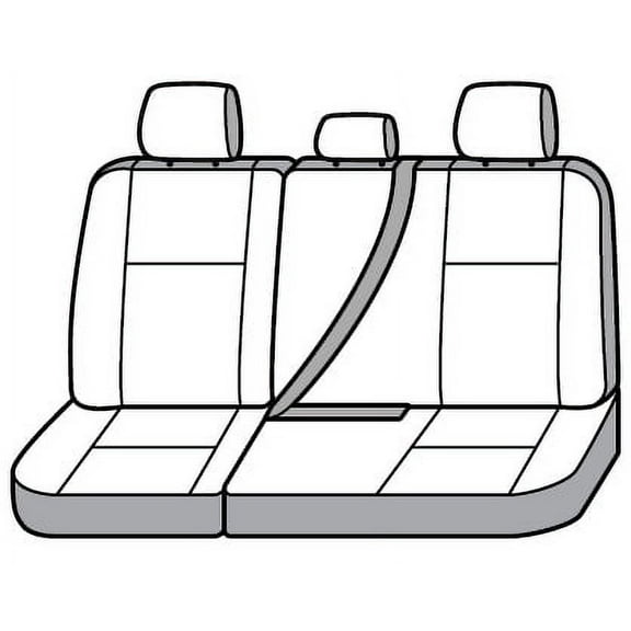 Covercraft Seatsaver Second Row Polycotton Grey Fits select: 2016-2018 FORD F150, 2015 FORD F150 SUPER CAB