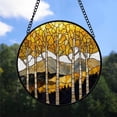 thumbnail image 2 of Funny Christmas Gift - Black White Golden Tree Christmas Stained Glass Hanging Ornament - Festive Garland Tree Decoration, Gift for Family & Friends, 2025 Keepsake, 2 of 3