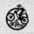 thumbnail image 4 of Craftnamesign Mountain Bike Metal Wall Art LED Light, MTB Sign, Bicycle Wall Decor, 4 of 5