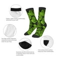 thumbnail image 3 of Goofa Tiny Green Fern Leaves Pattern Children's Crew Socks, Kids' Daily Wear and Sports Socks, Breathable Socks, Sports Socks, Moisture-Wicking Socks for Children, 3 of 6