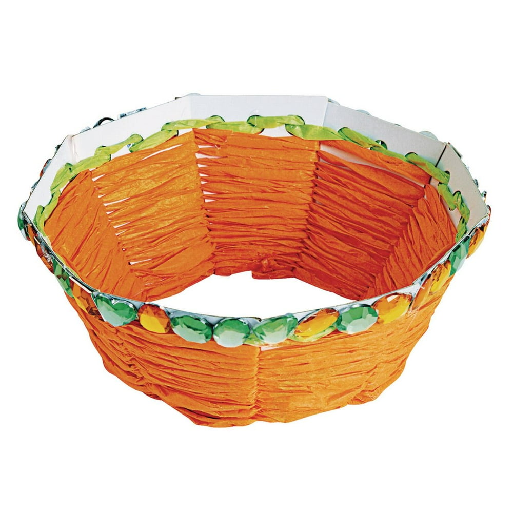 Colorations DIY Basket Weaving Kid's Craft, Set of 12 (Item WEAVEME