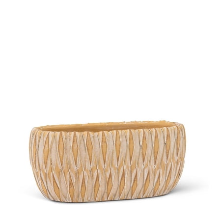 Small Textured Oval Planter