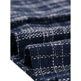 thumbnail image 5 of Vestido sin mangas a cuadros de tweed vintage con bolsillos delanteros y botones con cuello en V para mujer Azul oscuro XL, 5 of 5