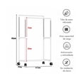thumbnail image 5 of Perchero Rack Organizador Para Ropa Doble Kimhi Con Ruedas Portátil Perchero Para Colgar Ropa Con Estante De Almacenamiento Inferior Perchero Móvil Vertical, 5 of 5