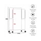 thumbnail image 5 of Perchero Rack Organizador Para Ropa Doble Kimhi Con Ruedas Portátil Perchero Para Colgar Ropa Con Estante De Almacenamiento Inferior Perchero Móvil Vertical, 5 of 5