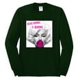 thumbnail image 2 of Marilyn Monroe Being Normal is Boring | Mens Famous People Long Sleeve T-Shirt, Forest Green, Small, 2 of 4