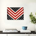 thumbnail image 4 of JEUXUS 4th of July Canvas Wall Art Stars and Stripes Independence Day Themed Giclee Canvas Prints Framed and Stretched Pictures Prints Artwork for Home Living Room Bedroom Kitchen Office  20x16inch, 4 of 6