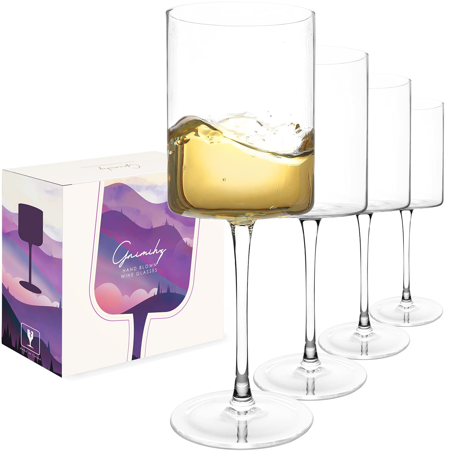 Luxrify Enhance Your Wine Experience Iridescent Wine Glasses - Premium  Quality, Unique Design at Rim…See more Luxrify Enhance Your Wine Experience