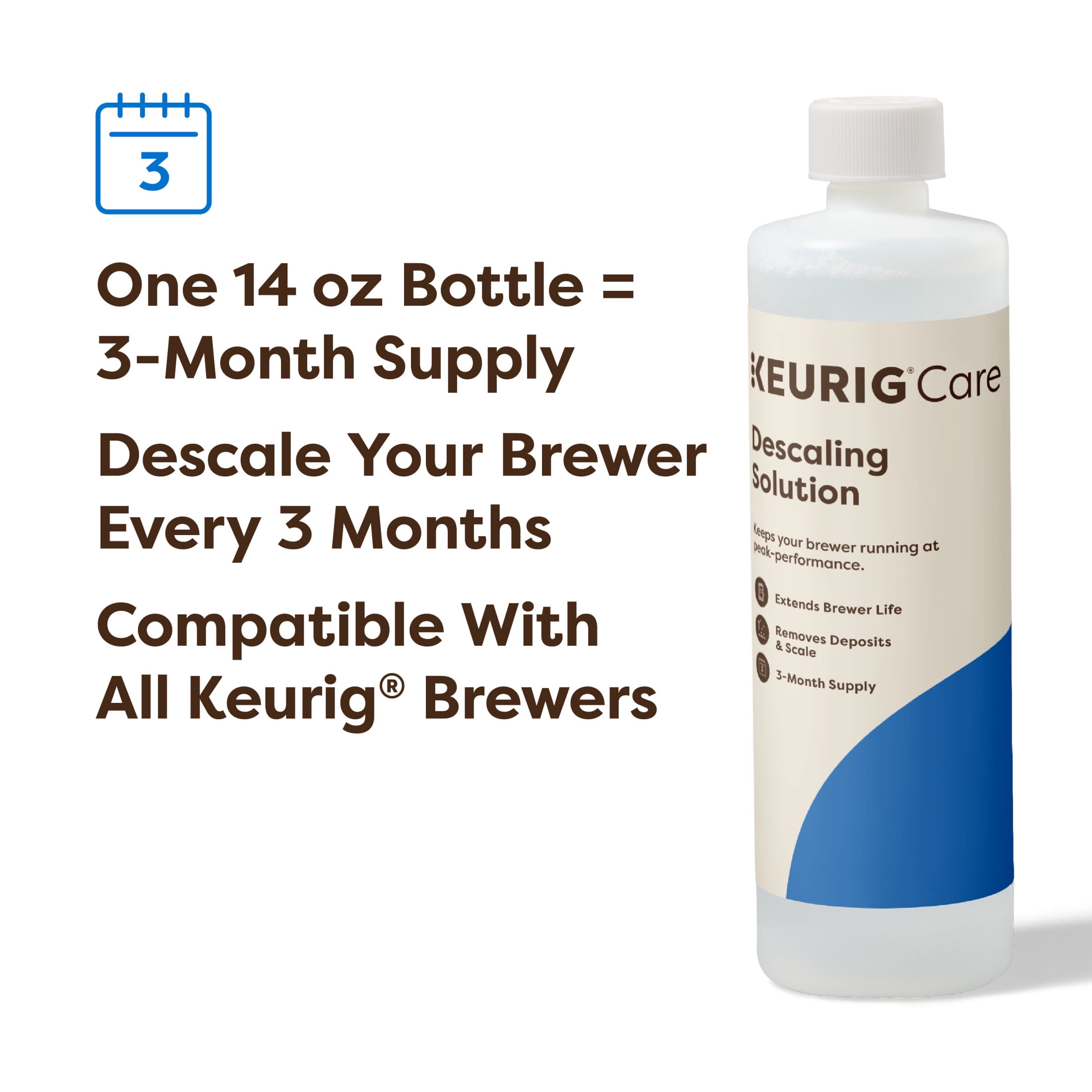Keurig Descaling Solution for All Keurig 2.0 and 1.0 Coffee Makers