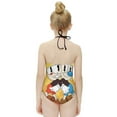 thumbnail image 4 of Adventure Cuphead Mugman Children's One-piece Swimwear Halterneck Swimsuit Summer Beach Girl's Bathing Suits Breathable Beachwear, 4 of 7