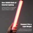 thumbnail image 5 of Photography Lamp,Tube Portable Fill Temperature 2500k-9900k Dimmable 21 Kinds Scene Color Tube Portable Fill Wand Stick Wand Stick With Bi-color Temperature 2500k-9900k Stick With Bi-color 95, 5 of 7