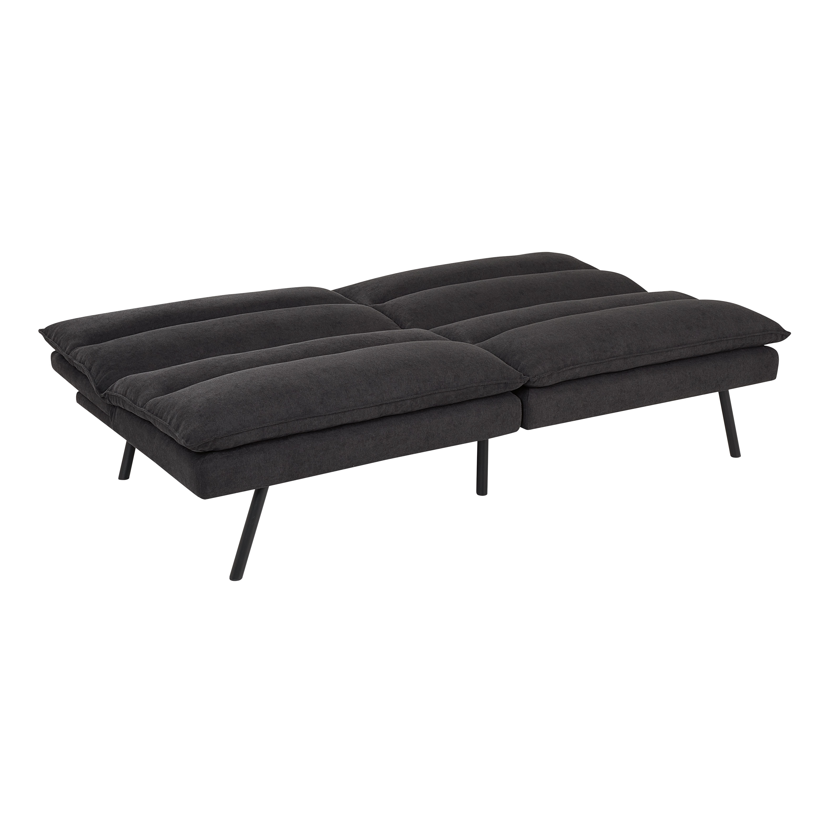 Mainstays Pillow Top Futon, 71.25 in, Charcoal photo 2