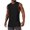 Black, variant on Langwyqu Summer Sleeveless Men Solid Color Tank Tops Sport Muscle Crewneck Shirt