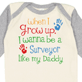 thumbnail image 4 of Inktastic Surveyor Like Daddy Boys or Girls Long Sleeve Baby Bodysuit, 4 of 5