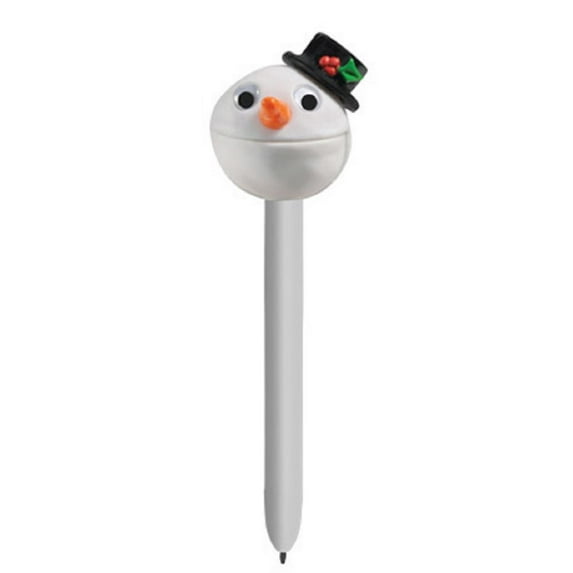 Holiday Puppet Pen - Christmas Snowman with Movable Mouth