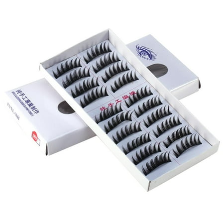 False Natural Eyelashes Pack 10pairs Lashes Handmade False Eyelashes Set Professional Fake Eyelashes Pack,10 Pairs Eyes Lashes Each Style,Very Natural Soft and Comfortable ()