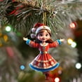 thumbnail image 4 of LEFTHIGH Home Acrylic Dwarf Christmas Tree Pendant Cute Dwarf Flat Print Chinese Doll Pendant Birthday Gifts, 4 of 6