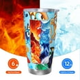 thumbnail image 6 of Silaia Bluey Print 20 Oz Tumbler, Car Travel Tumblers With Lid And Straw, Stainless Steel Cups, Travel Coffee Mug,Insulated Mug with Lid-Straw Three-piece Set, 6 of 8