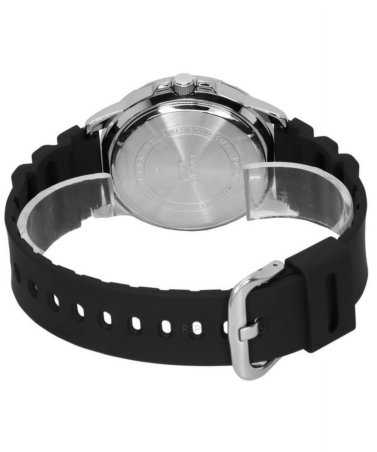 Casio Standard Analog Resin Strap Black Dial Quartz MTP-VD01-1E MTPVD01-1E Men's Watch