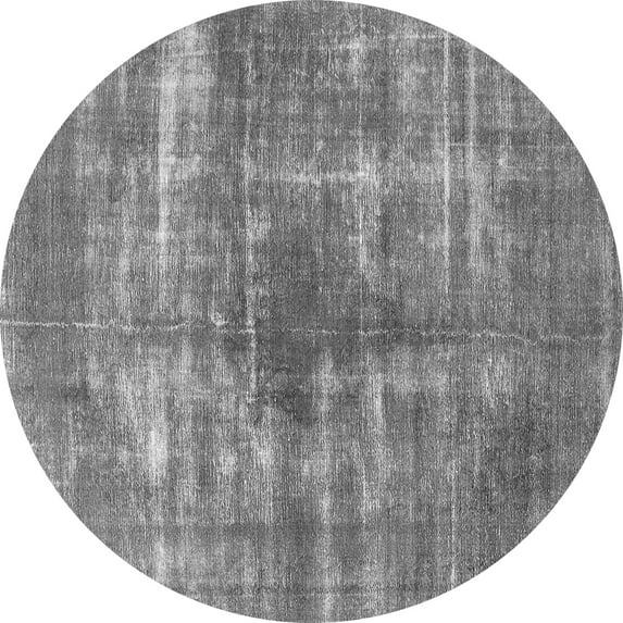 Ahgly Company Indoor Round Persian Gray Bohemian Area Rugs, 8' Round