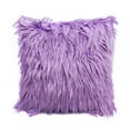 thumbnail image 1 of Faux Fur Pillow Cover Decorative Fluffy Throw Pillow Mongolian Soft Fuzzy Pillow Case Cushion Cover for Bedroom and Couch,True White 17.7 x 17.7 Inches, 1 of 3