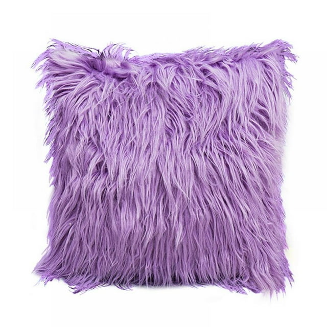 Super Soft Faux Fur Pillow Cover Decorative Fluffy Throw Pillow
