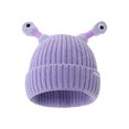 thumbnail image 2 of Divertido gorro tejido con antenas intermitentes - Ojos retráctiles para estilo callejero y calidez invernal, 2 of 9