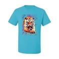 thumbnail image 2 of Tiger Growling Colorful Trippy Tie Dye Animal Lover Men's Graphic T-Shirt, Light Turquoise, X-Large, 2 of 3