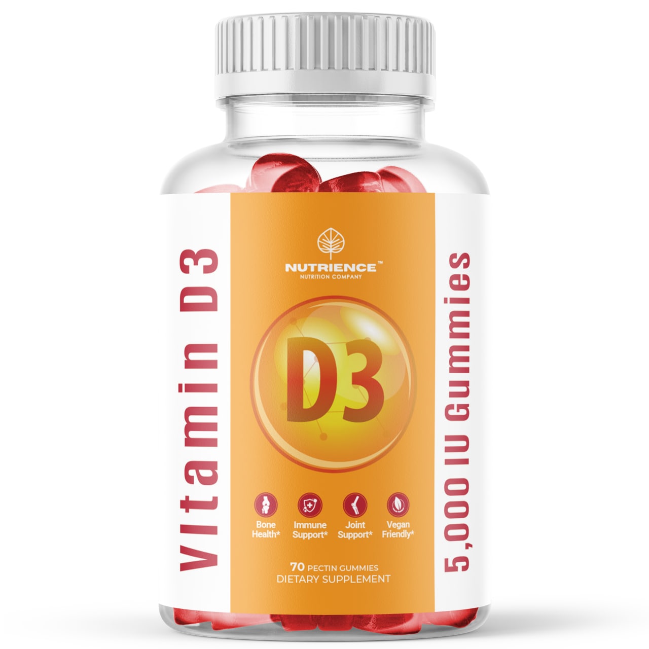Vitamin D3 Gummies for Bone Health Immune Support Joint Support Mood