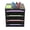 Black, variant on 15-Slot Desktop File Organizer with Adjustable Shelves, PVC Paper Documents Holder for Office/Home/School (White)