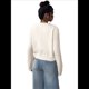 thumbnail image 4 of Suéter Tipo Cárdigan Corto de Larga con Botones y Cuello Redondo para Mujer, Ropa de Punto . Albaricoque Beige S, 4 of 9