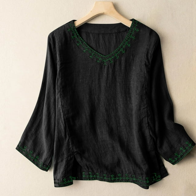 Xihbxyly Hauts Décontractés pour Femmes, Col Rond, Aguichant, Dégradé, Manches Courtes, Soldes
