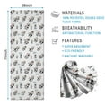 thumbnail image 2 of White Cow Milk Pattern Hot Yoga Mat Towel Non Slip for Hot Yoga - Quick-Drying Yoga Mat Cover with 4 Corner Pockets with Travel Bag - Hot Yoga Towel Non Slip Grip Moisture Wicking Sweat 70"x26", 2 of 6