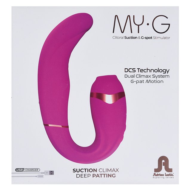 Adrien Lastic My G Suction Vibrator, Magenta