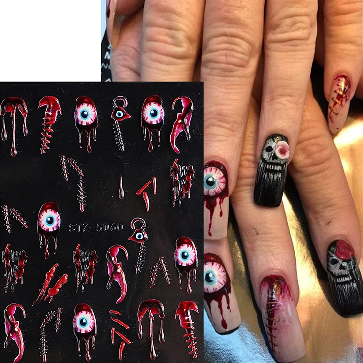 Discover more than 157 halloween nail decals latest
