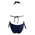 thumbnail image 5 of ANINEO Women Solid Color Bikini Sets Summer Beach Comfort Swimwear, 5 of 6