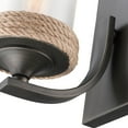thumbnail image 3 of Golden Lighting Chatham Coastal 1-Light Sconce Clear Sandblasted Glass Natural White, 3 of 6