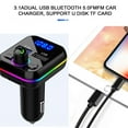 thumbnail image 4 of Fnochy Bluetooth Car Charger FM Transmitter MP3 Player Hands-Free Calling Quick Charge 3.1A Smart Auto Hang-Up Voltage Detection Superior Sound Quality Lighter Powered, 4 of 9