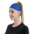thumbnail image 5 of Uemuo Blue Glitter Printed Sports Headbands for Men Women,Moisture Wicking Workout Headband, Sweatband Headbands,Non-slip Workout Gym Yoga Headband, 5 of 9