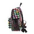 thumbnail image 4 of FORMRS School Backpack with Front Zippered Pocket 12" Student Travel Daypack, Colorful Block Pattern, 4 of 6