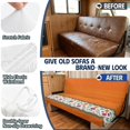 thumbnail image 3 of FUIALDOLG RV Jackknife Sofa Couch Covers Stretchy Elastic, Split 2 Piece Camper Slipcover for Motorhome Sleeper Sofa and Pet Protection, 3 of 7