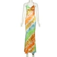 thumbnail image 5 of Colorful Tie-Dye Maxi Dress (S, Blue), 5 of 7