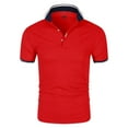 thumbnail image 3 of JTieacloth Collared Work Shirts Men's Shirts Performance Wicking Classic Fit Button Shirts For Men Red S, 3 of 4