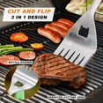 thumbnail image 2 of BBQ Tool Set 4pc Grill Accessories with Spatula, Fork, Brush & BBQ Tongs, 2 of 6