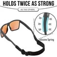 thumbnail image 4 of Adjustable Sports Glasses Straps,4 Pcs Child Glasses Elastic Bands,Eyeglasses Holder Straps,No Tail Eyeglass Straps for Child,Toddler Eyewear Retainers for Boys and Girls (Black), 4 of 7