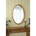 thumbnail image 6 of A&B Home Oval Wood Wall Mirror - 23.5" x 2" x 35.5" - Brown, 6 of 10