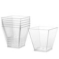 thumbnail image 2 of 20 vasos cuadrados de plástico de 200 ml para postre, vasos cuadrados de plástico transparente, vasos cuadrados pequeños para aperitivos., 2 of 3